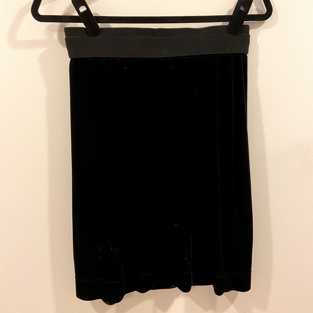 BCBG Velvet High Wasted Pencil Skirt